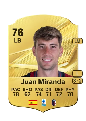 Juan Miranda - 76 - Rare EA FC 27 card