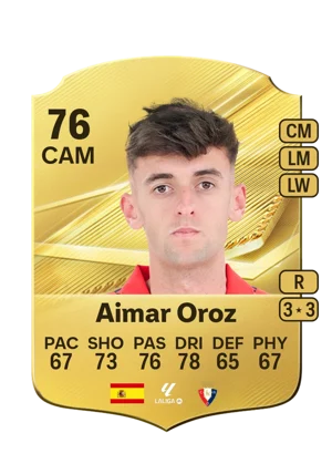 Aimar Oroz - 76 - Rare EA FC 27 card