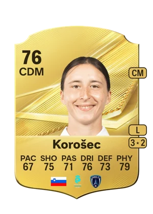 Korošec - 76 - Rare EA FC 27 card