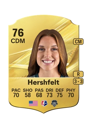 Hershfelt - 76 - Rare EA FC 27 card