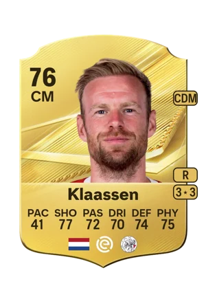 Klaassen - 76 - Rare EA FC 27 card