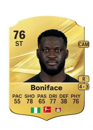 Boniface - 76 - Rare EA FC 27 card