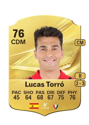 Lucas Torró - 76 - Rare EA FC 27 card