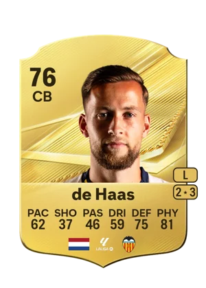de Haas - 76 - Rare EA FC 27 card