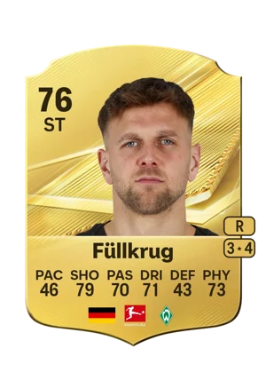 Füllkrug - 76 - Rare EA FC 27 card