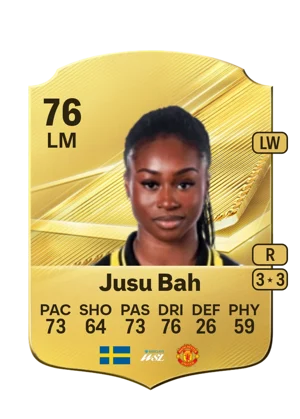 Jusu Bah - 76 - Rare EA FC 27 card