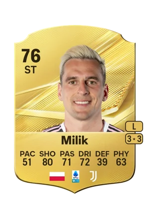 Milik - 76 - Rare EA FC 27 card
