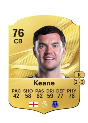 Keane - 76 - Rare EA FC 27 card