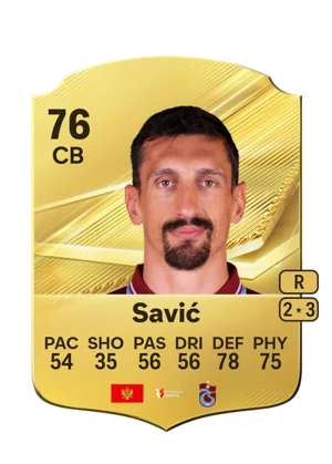 Savić - 76 - Rare EA FC 27 card