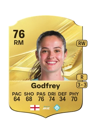 Godfrey - 76 - Rare EA FC 27 card