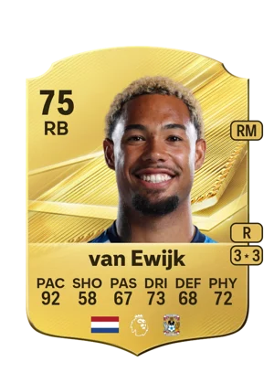 van Ewijk - 75 - Rare EA FC 27 card