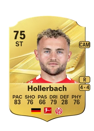Hollerbach - 75 - Rare EA FC 27 card