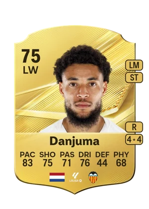 Danjuma - 75 - Rare EA FC 27 card