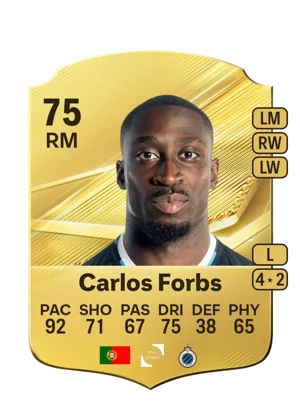 Carlos Forbs - 75 - Rare EA FC 27 card
