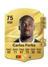 Carlos Forbs - 75 - Rare
