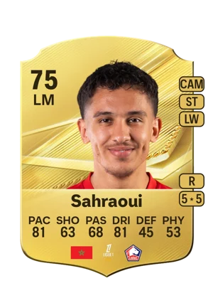 Sahraoui - 75 - Rare EA FC 27 card