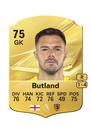 Butland - 75 - Rare EA FC 27 card