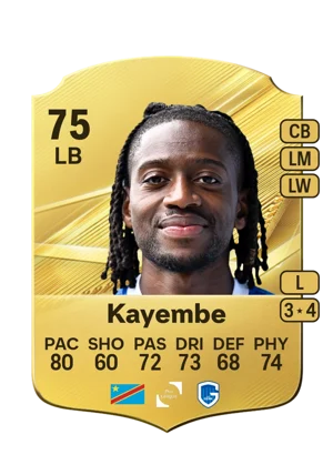 Kayembe - 75 - Rare EA FC 27 card