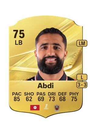 Abdi - 75 - Rare EA FC 27 card