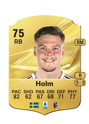 Holm - 75 - Rare EA FC 27 card