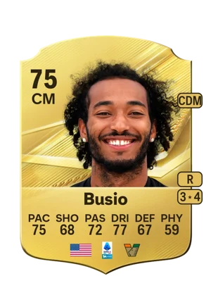 Busio - 75 - Rare EA FC 27 card