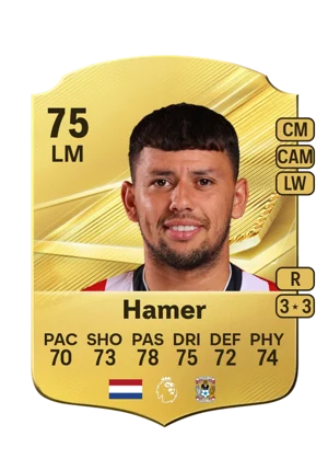 Hamer - 75 - Rare EA FC 27 card