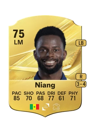 Niang - 75 - Rare EA FC 27 card