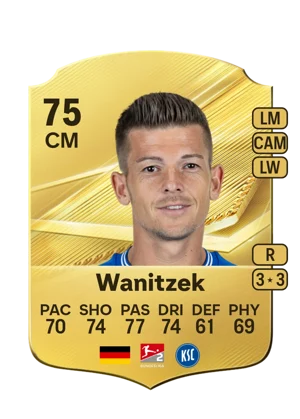 Wanitzek - 75 - Rare EA FC 27 card