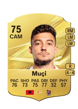 Muçi - 75 - Rare EA FC 27 card