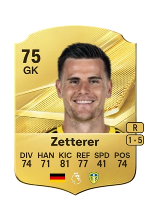 Zetterer - 75 - Rare EA FC 27 card