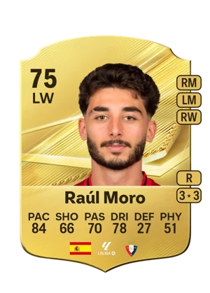 Raúl Moro - 75 - Rare EA FC 27 card