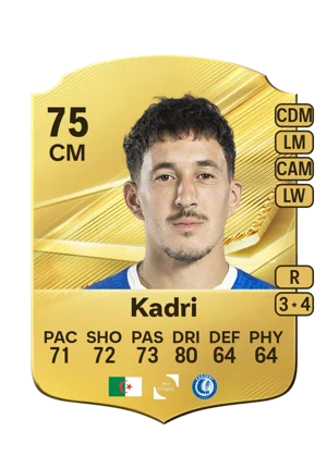 Kadri - 75 - Rare EA FC 27 card