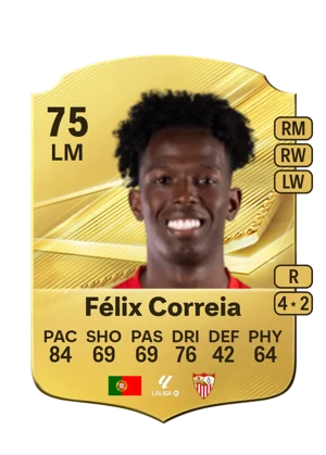 Félix Correia - 75 - Rare EA FC 27 card