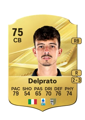 Delprato - 75 - Rare EA FC 27 card