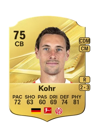Kohr - 75 - Rare EA FC 27 card