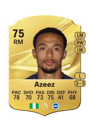 Azeez - 75 - Rare EA FC 27 card