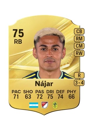 Nájar - 75 - Rare EA FC 27 card