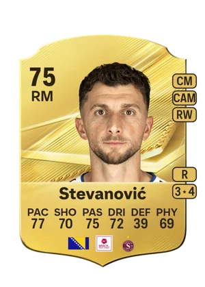 Stevanović - 75 - Rare EA FC 27 card