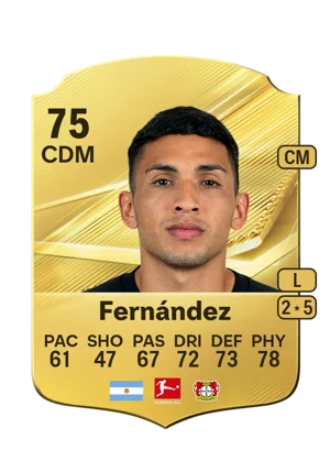 Fernández - 75 - Rare EA FC 27 card