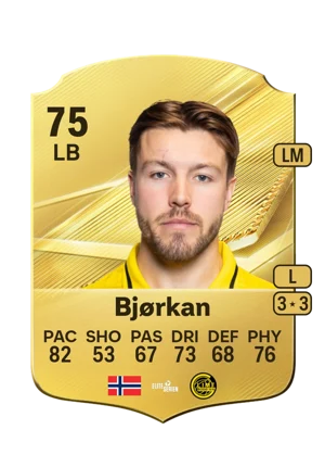 Bjørkan - 75 - Rare EA FC 27 card