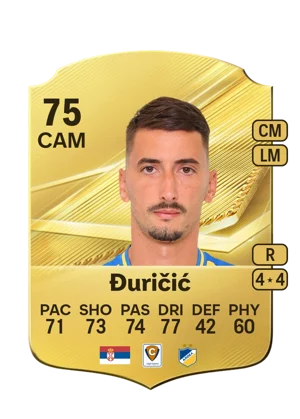 Đuričić - 75 - Rare EA FC 27 card