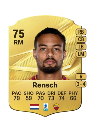 Rensch - 75 - Rare EA FC 27 card