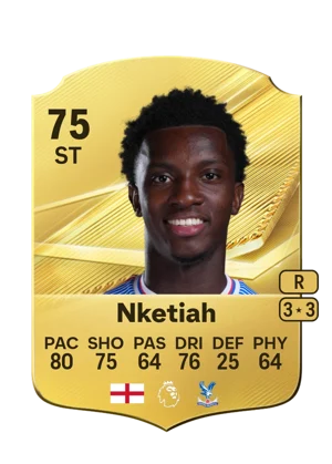 Nketiah - 75 - Rare EA FC 27 card