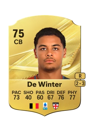 De Winter - 75 - Rare EA FC 27 card