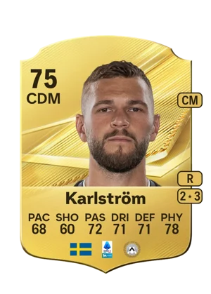 Karlström - 75 - Rare EA FC 27 card