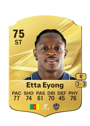 Etta Eyong - 75 - Rare EA FC 27 card