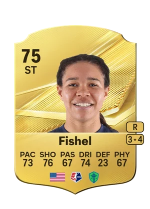 Fishel - 75 - Rare EA FC 27 card