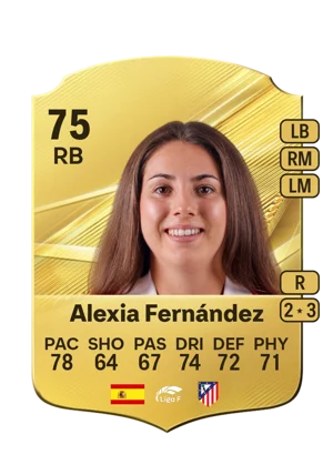Alexia Fernández - 75 - Rare EA FC 27 card