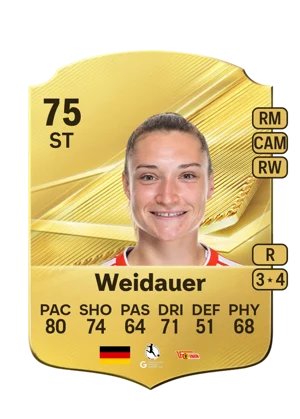 Weidauer - 75 - Rare EA FC 27 card