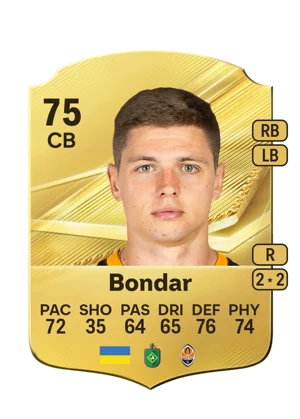 Bondar - 75 - Rare EA FC 27 card
